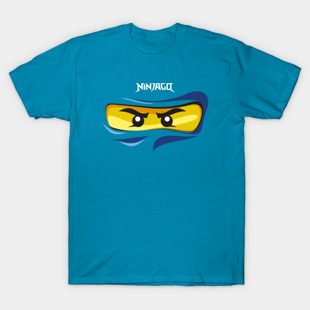 Ninjago Eyes BLUE Ninja JAY Fanmade FanArt T-Shirt T-Shirt by kaitokid